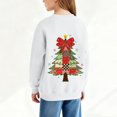 thumbnail image 5 of NAISIBABY Girls Christmas Sweatshirt, Fleece Lined Crewneck Long Sleeve Kids Fashion Festival Tops White 9T, 5 of 7