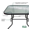 thumbnail image 4 of Juego De Jardin 6 Piezas Sillas Exterior Mesa Con Sombrilla gris, 4 of 8