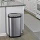 thumbnail image 3 of Ninestars el Original Touchless Sensor autom&aacute;tico de Movimiento Trash Can Combo Set, Stainless & Silver Black, 1, 3 of 10