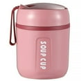thumbnail image 1 of Vacuum Insulated Food Jar For Kids School with Foldable Spoon 16 oz Stainless Steel Thermal Food Container Food Thermos Soup Cup Portable, 1 of 8
