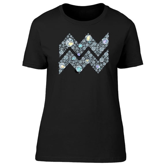 Aquarium Zodiac Diamonds Tee Women's -Image by Shutterstock