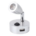 thumbnail image 1 of Lámpara de Lectura LED para RV, FOCO GIRATORIO USB DE 350 PARA BARCO, YATE, AUTOCARAVANA, 1 of 7
