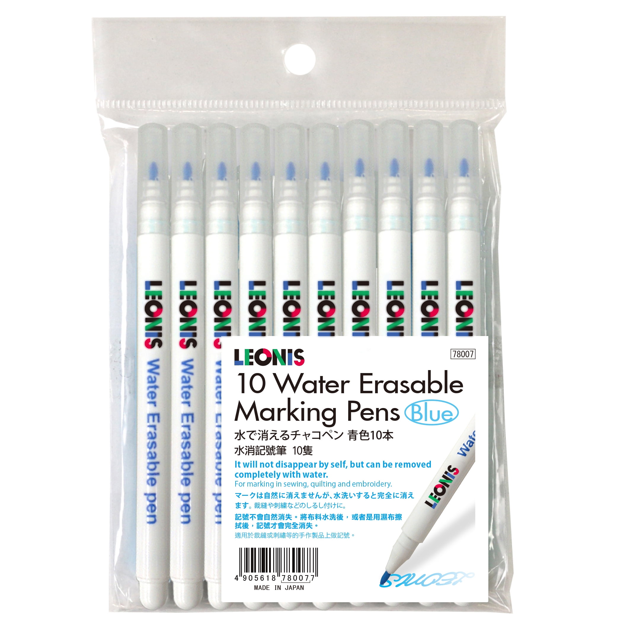 Water Erasable Marking Pen-Bright Blue