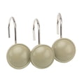 thumbnail image 2 of "Color Rounds" Resin Shower Curtain Hooks in Tangerine, 2 of 2