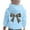 sweatshirt 38#Sky Blue, variant on ZXLBBD Hoodies for Girls Long Sleeve Leopard Bow Print Hoodie Soft Sweatshirt Graphic Kids Cute Pullovers Top Clothes Casual Outdoor,Red,Size 9 Y-10 Y