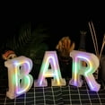 thumbnail image 4 of LED Neon Letter Lights, Light Up LED Letters Lights Light Up Marquee Letters Lights Letters Neon Signs Battery USB Multicolor, 4 of 8