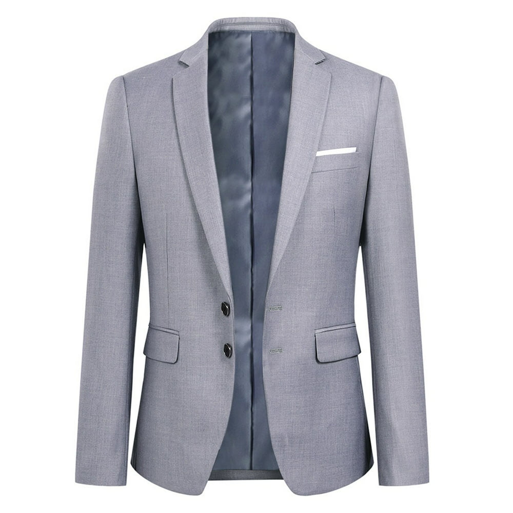 Cloudstyle - Men's Blazer Spring Jackets Men's Business Solid Color Two ...