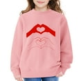 thumbnail image 5 of Ruyang Boys Cute Heart Sweatshirt Girls Valentine's Day Pullover Sweatshirts Winter Crewneck Oversized Trendy Hoodies, 5 of 7