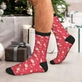 thumbnail image 7 of Disketp Hello Summer Flamingo Unisex Mid-Calf Socks Lightweight Breathable Ventilation Ankle Socks, 7 of 7