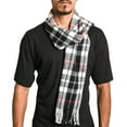 thumbnail image 5 of Alpine Swiss Mens Scarf Soft Knit Winter Scarves Plaid Striped or Solid Neck Covering Long Warm Stylish, 5 of 8