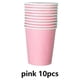 thumbnail image 5 of Vasos de papel Bewildely 10 Uds desechables para jardín de infantes zona de arte ambiental artesanía pintura bebida fría Mostrada Rosado, 5 of 6
