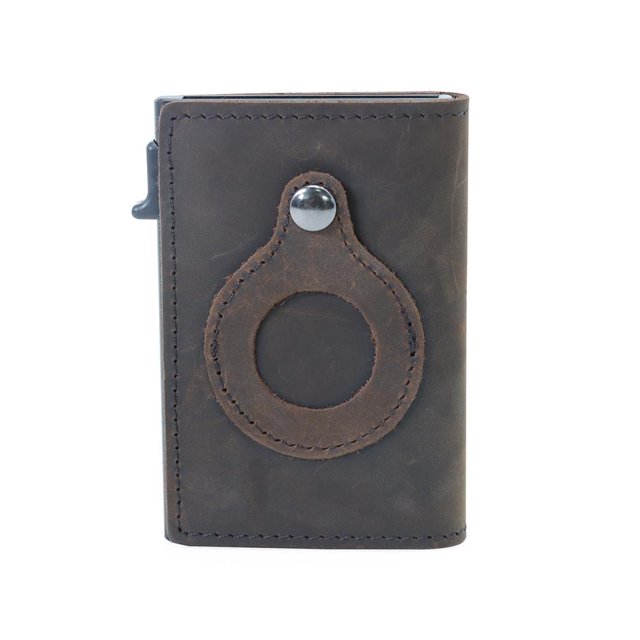 Tarjetero Cartera De Cuero Cartera Automática Acceso Rápido A La Tarjeta Estuche Para Tarjetas Titular De La Cubierta Protegida Cartera Multifuncional Kearding AP008192-01