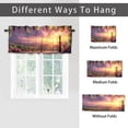 thumbnail image 6 of Vineyard Kitchen Valance Curtains Red Wine Grapes Rural Sunset Landscape Window Treatment for Living Room Bedroom Bathroom 54 by 18 in, 2 Panel, 6 of 6