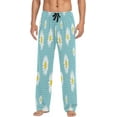 thumbnail image 2 of Daisy Flowers Polka Dot Blue Men's Pajama Pants Lightweight Sleepwear Bottom Lounge Pants, 2 of 6