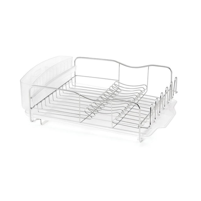 Polder 3 Piece Advantage Countertop Stainless Steel Dish Rack Drying