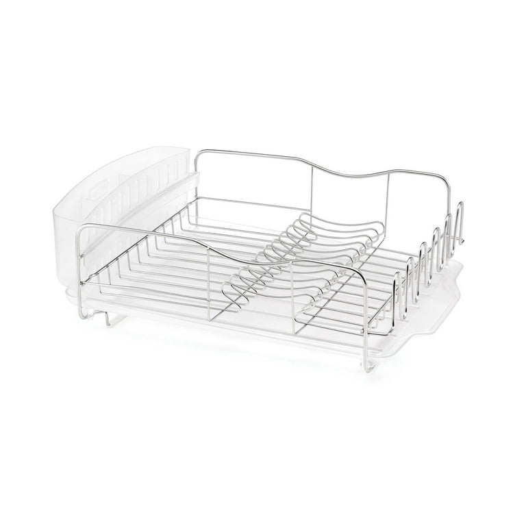 Polder 3 Piece Advantage Countertop Stainless Steel Dish Rack Drying System  