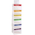 thumbnail image 2 of Organizador de ropa semanal de 6 estantes, armario colgante con 6 bolsillos laterales de malla, estante de almacenamiento plegable para dormitorio, organizador de ropa de lunes a sábado, 2 of 6
