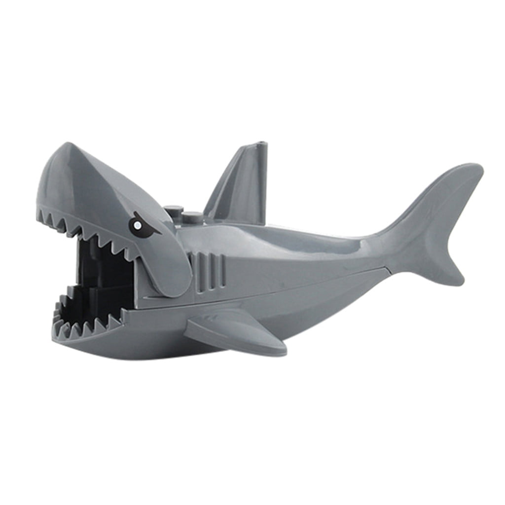 Lego 6-Color Big Animal Shark Minifigures Building Blocks Shark Toys Mini Figure 