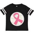 thumbnail image 3 of Inktastic Breast Cancer Volleyball Pink Ribbon Sports Gear Boys or Girls Toddler T-Shirt, 3 of 5