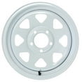 thumbnail image 2 of eCustomrim 2-Pack Trailer Wheel Rim 15X5 15" 5 Lug On 4.5" Center White Spoke, 2 of 6