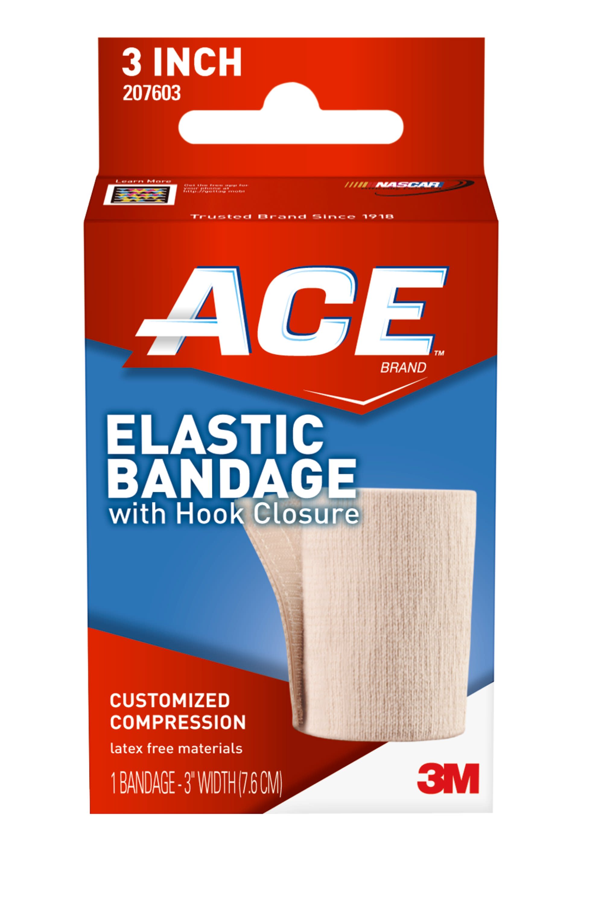 ACE™ Brand Elastic Bandage with Hook Closure – 3”, One Size Fits Most - image 4 of 13