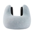 thumbnail image 4 of Almohada de viaje ligera, portátil, suave, en forma de U, para dormir durante largos periodos. Azul, 4 of 9