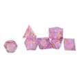 thumbnail image 1 of Dados de resina, juego de dados de dados RPG de dados de resina poliédrica de 7 piezas elegante y moderno, 1 of 8