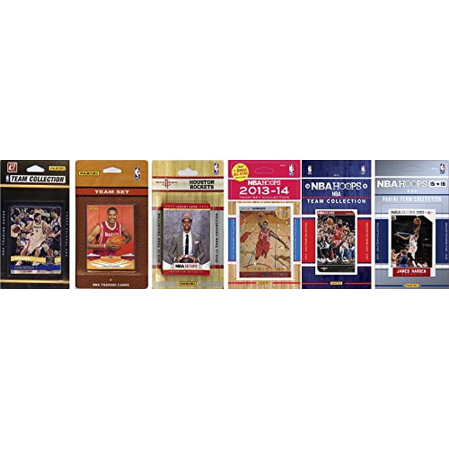 NBA Houston Rockets 6 Different Licensed Trading Card Team Sets