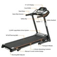thumbnail image 6 of SUGIFT 2.25HP Folding Electric Treadmill with Manual Incline and Hydraulic Rod Mechanism, Black, 6 of 7