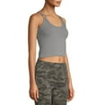 thumbnail image 4 of Poof Apparel Juniors' Rib Knit Spaghetti Strap Tank w/ Hardware, 4 of 5