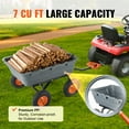 thumbnail image 6 of KFFKFF Durable Garden Cart with Poly Dump Design, Sturdy Steel Frame, Multi-Purpose Wagon with Easy-to-Use Handle, 6.48 cu.ft Capacity, 1200 lbs Load, 13-Inch Wheels, 6 of 9