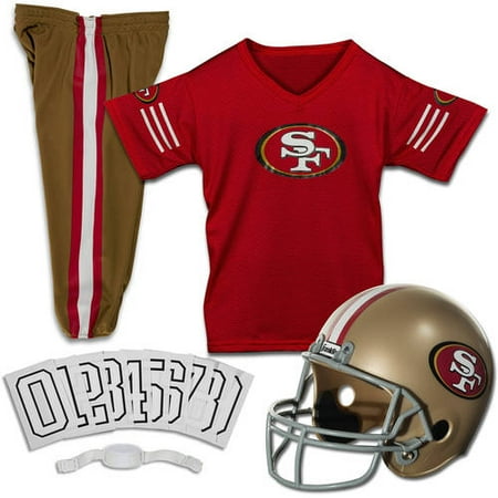 - Franklin Sports NFL San Francisco 49ers Youth Licensed Deluxe Uniform Set, Small