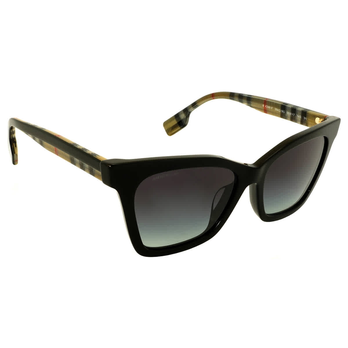 Burberry Elsa Light Grey Gradient Dark Blue Butterfly Ladies Sunglasses