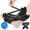thumbnail image 1 of Plantar Fasciitis Night Splint Adjustable Plantar Fasciitis Relief Bracket (Black), 1 of 5