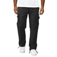 thumbnail image 6 of HKYNLAG Cargo Pants for Men Work Pants for Men Solid Casual Multiple Pockets Outdoor Straight Type Fitness Pants Cargo Pants Trousers Black L, 6 of 6