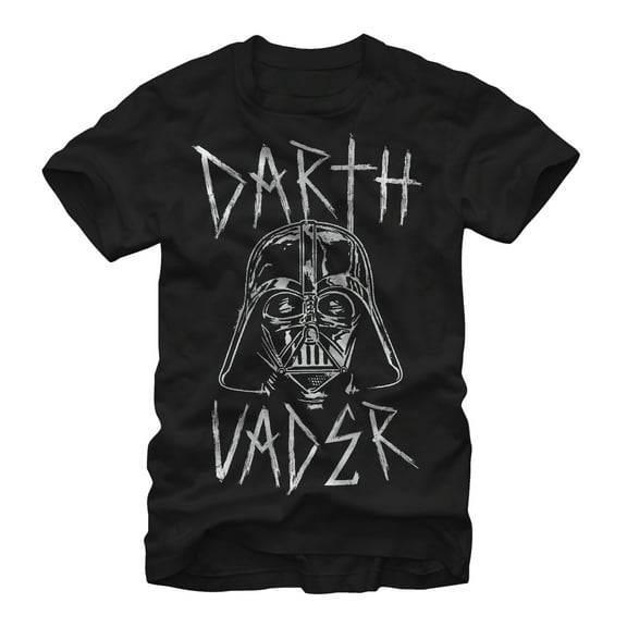 Men's Star Wars Darth Vader Metal Graphic Tee Black 2X Large