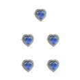 thumbnail image 1 of Anillos de humor temperatura de Color cambiable sensación de emoción Navidad cumpleaños fiesta favores para mujeres gran corazón rhinestone gran corazón de diamantes de imitación 5piezas Jumpingount CBP230888, 1 of 6
