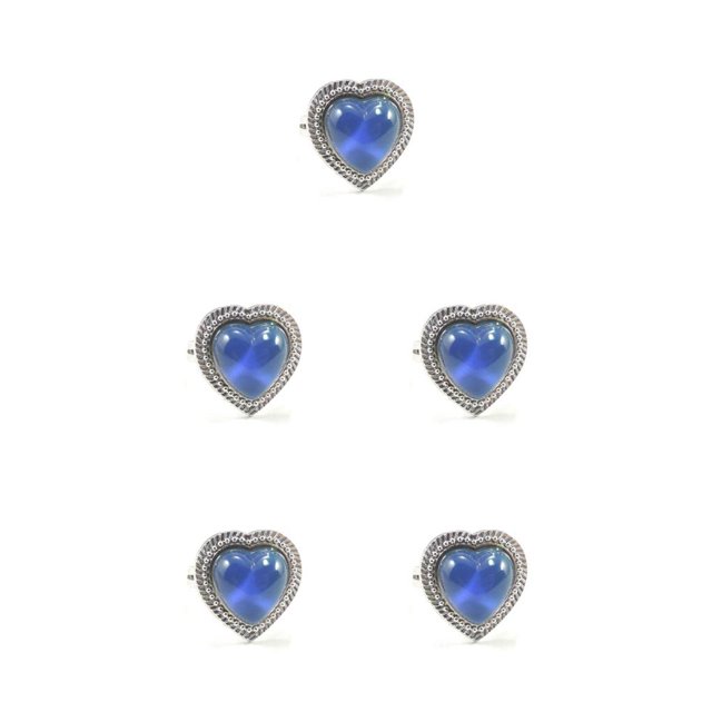 Anillos de humor temperatura de Color cambiable sensación de emoción Navidad cumpleaños fiesta favores para mujeres gran corazón rhinestone gran corazón de diamantes de imitación 5piezas Jumpingount CBP230888