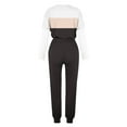 thumbnail image 5 of YUGYXL Womens Sweatsuits 2 Piece Set Tracksuit Casual Crewneck Long Sleeve Pullover Tops and Sweatpants Outfits Lounge Sets Black XXL, 5 of 5