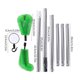 thumbnail image 3 of Telescopic Rod Eaves Cleaning Brush Grout Cleaner Debris Leaves Branches Remover Gutter Cleaning Tool Roofing Tool green and yellow, 3 of 4