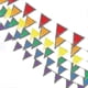 thumbnail image 2 of 50m Multicolor Pennant, Fabric Pennant Garland, Triangle Banner, Banner Flag, Outdoor Pennant 100 Pc, 2 of 4