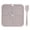 Grey, variant on Food grade pet supplies silicone cat and dog licking mat slow food mat pet suction cup licking mat slow food mat