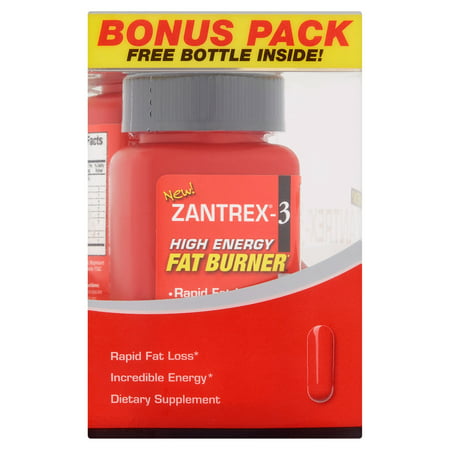 Zantrex-3 High Energy Fat Burner capsules Complément alimentaire, 36 nombre, (pack de 2)