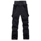 thumbnail image 4 of Pantalones de esquí para hombres y mujeres, de gran tamaño, con revestimiento cálido, doble impermeable y resistente al viento., 4 of 6