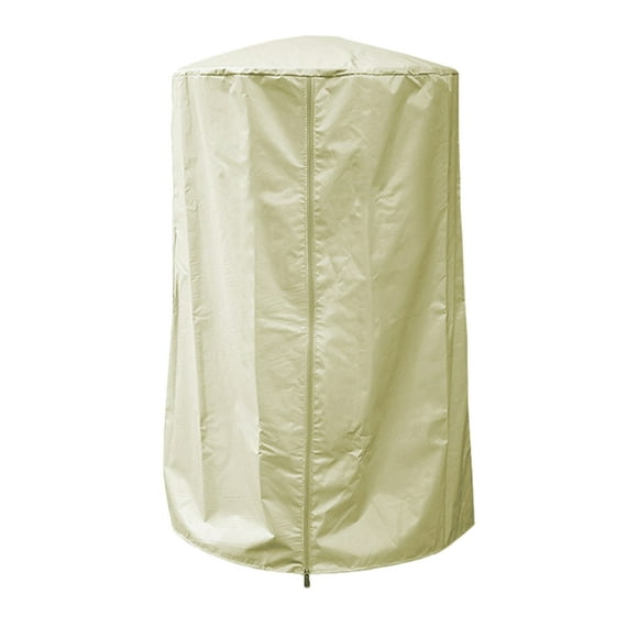 Injueey Cubierta antipolvo de tela Oxford para sistema de calefacción, cubierta de calentador de agua con cierre de cremallera limpia y Jardín y Patio Beige