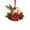 C, variant on Christmas Bird Acrylic Ornament 3.9 Inch Poinsettia Candle Hanging Tree Decor Design B