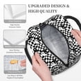 thumbnail image 3 of Fotbe Ying Yang Checkered Pattern Lunch Bag, Insulated Lunch Box, Small Leakproof Cooler Food Lunch Containers Reusable High Capacity Lunch Tote Bags for Work, Travel, Outdoor, 3 of 6