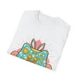 thumbnail image 5 of Funny Easter Bunny Gaming Pastel Colorful Eggs Graphic Tee, 5 of 7