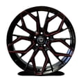 thumbnail image 2 of 20X10.5 5-115 MARQUEE #1004 GLOSS BLACK / RED MILLED 20/73.1, 2 of 2
