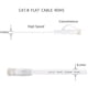 thumbnail image 4 of Cable Ethernet Cat 6 de 50 pies, color blanco, cables de conexión LAN planos para red de Internet, cable sólido para computadora Cat6 de alta velocidad con clips y conectores Rj45, 4 of 5